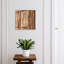 Key box for wall, Opens to the right, 30x30x5, Black, Expressive natural wood pattern, 