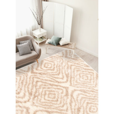 Tapis ivoire / brun Stillings