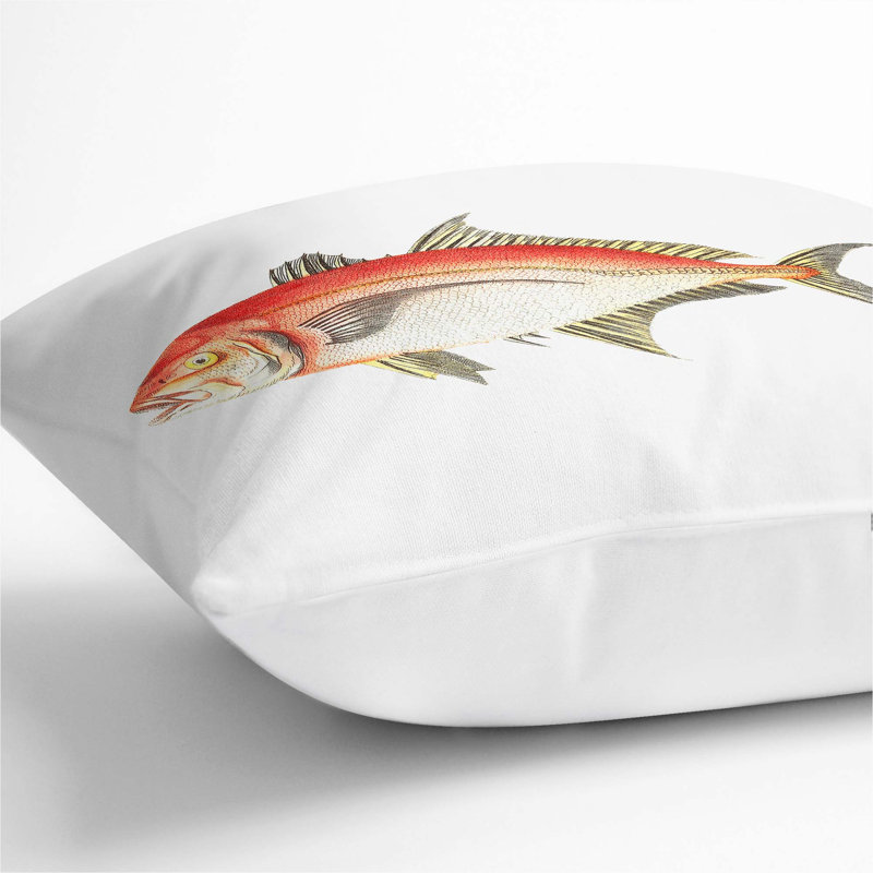 Square Cushion, White, 40cm H x 40cm W x 15cm D
