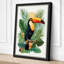 Tropical Toucan Study Botanical - Wrapped Canvas-1406930016-1406930040