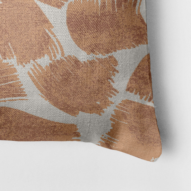 Reversible Throw Pillow, Orange