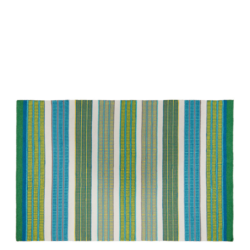 Mahakam Cobalt Outdoor Rug, Rectangle 3'11" x 5'11"