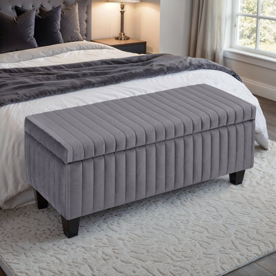 Melrose Upholstered Ottoman Storage Bench