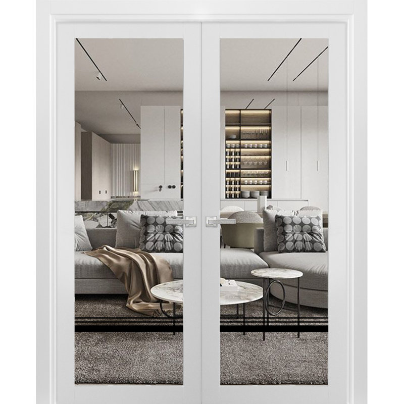 Portes françaises à panneaux, 60 po x 84 po