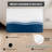 15.35 In. X 23.62 In. Diatomaceous Earth Bath Mat, Super Absorbent Non-Slip Diatomite Stone Bath Mat, Blue And White