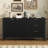 60"W Minimalist Wave-Pattern Sideboard With Functional Storage-111650124