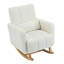Chaise berçante d'appoint rembourrée avec coussin