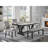Panda Marble Black And White Dining Table