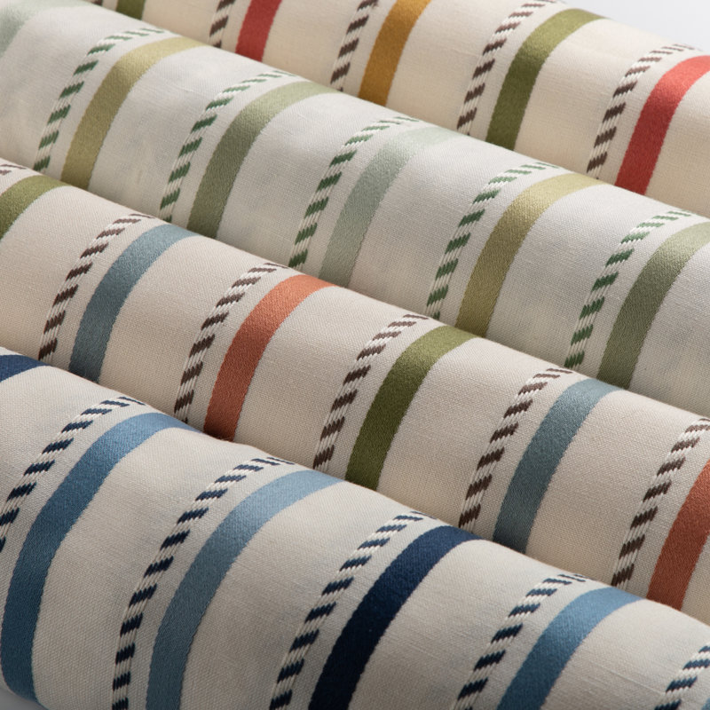 Buxton Stripe, Leaf/Clay