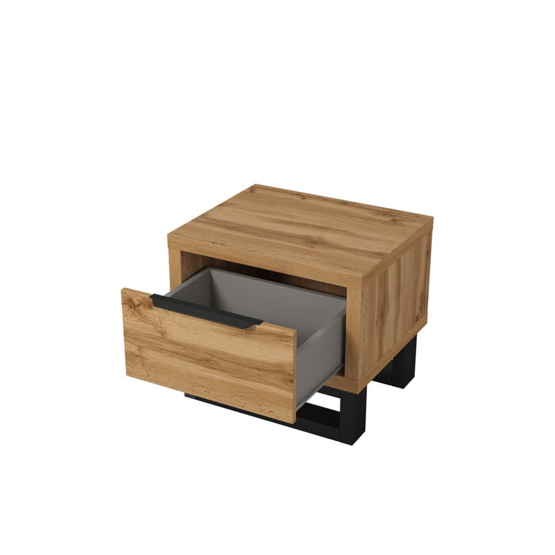 Cabrina 55cm W Manufactured Wood Bedside Table