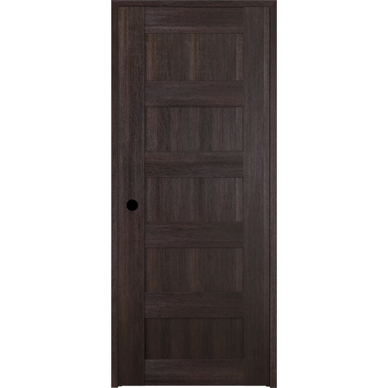 Porte standard en bois manufacturé Avon 07 4R, 23,875 po x 79,37 po, Chêne Veralinga, Ouverture à droite