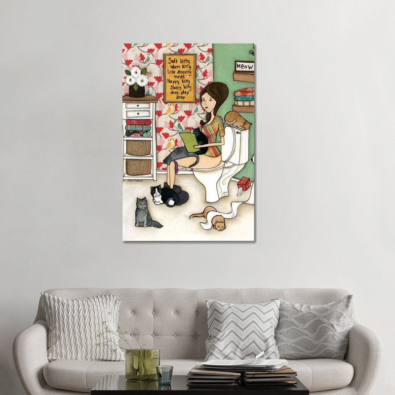 Petite Tourse tombant de Jamie Morath-impression, H 48 po x l 32 po x P 1,5 po, Toile tendue, Pas de tapis