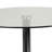 Helmscott Round Glass Event and Cocktail Table with Chrome Base-1818631762