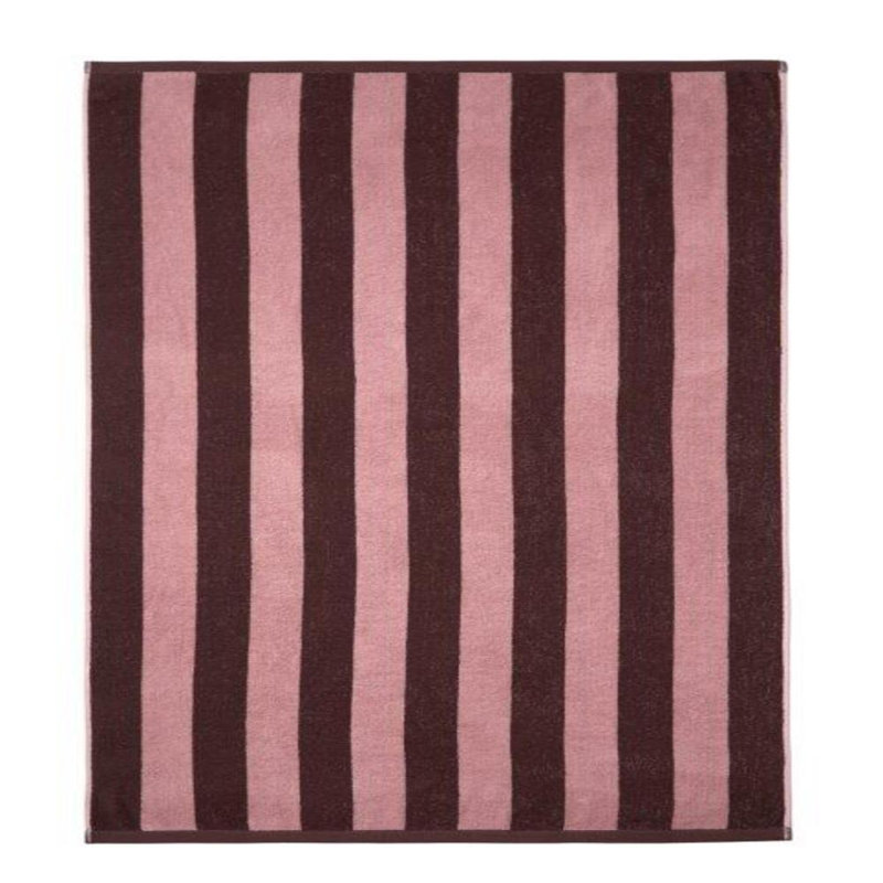 Serviette de plage en coton turc Pennsylvania, Prune / rose