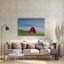  «Red Palouse Barn 1» par David Drost, art mural en verre acrylique, 36 po x 24 po-983056682