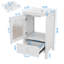 Meuble-lavabo de 20 po avec lavabo, armoire de salle de bain avec porte en verre à fermeture douce-179161736
