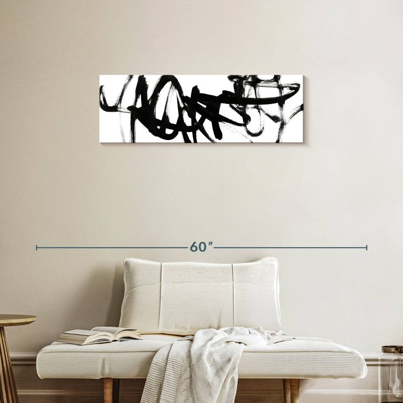 Sur toile, H 36 po x l 12 po x P 1,25 po