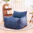 Compression 41.8“W Large Corduroy Bean Bag Chair Filled Memory Sponge-1888231722