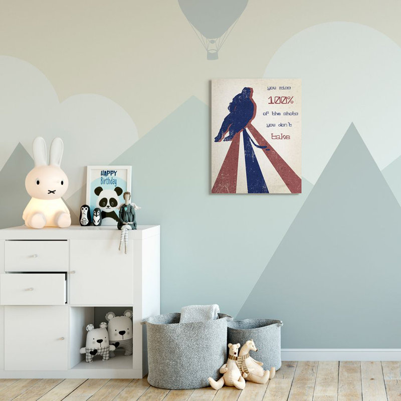 Décoration murale pour enfants Feldman, H 30 po x l 24 po x P 1,5 po, Toile tendue