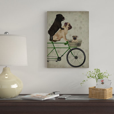 « carlins on bicycle », reproduction d’impression sur toile tendue