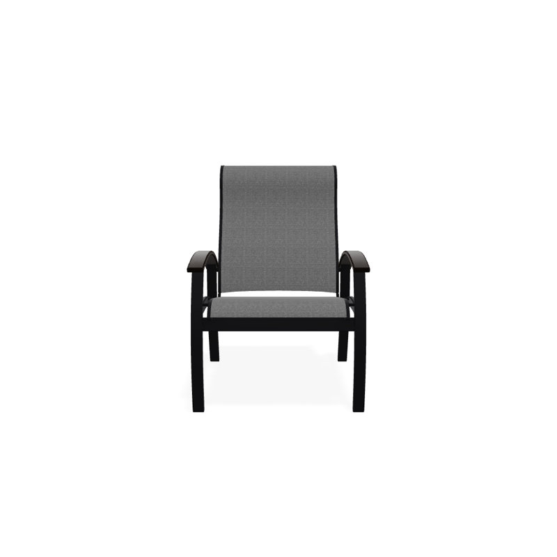 Chaise de patio Askar, Noir, Titane Sunbrella®, Noir texturé