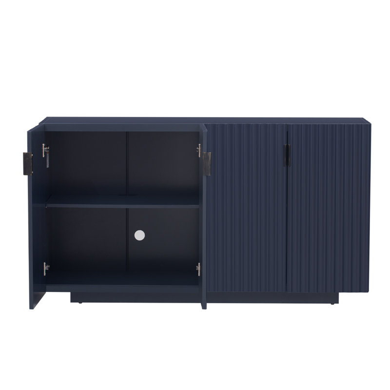 Buffet avec grand espace de rangement Arbogast, Marine antique