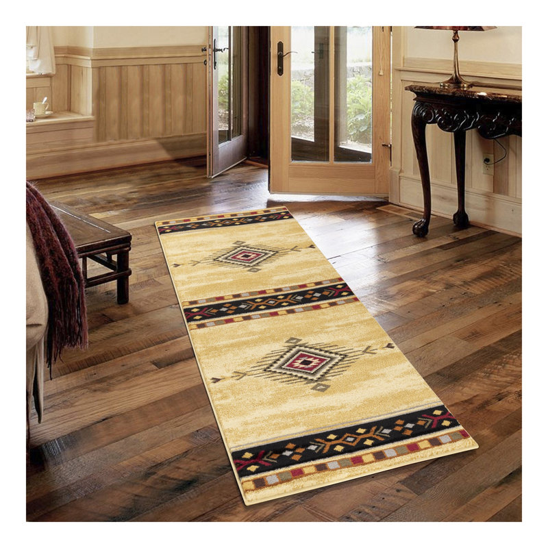 Tribes GC_YLS4003 Cream 7 ft. 10 in. x 10 ft. 3 in. Southwest Area Rug, Rectangle 7'10" x 10'3"