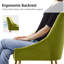 Chaise d'appoint rembourrée en velours avec pieds dorés -914484086
