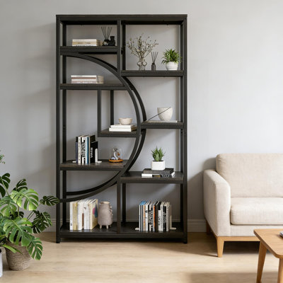 Versatile Display Shelves,Freestanding Bookshelf,Geometric Design Bookcase