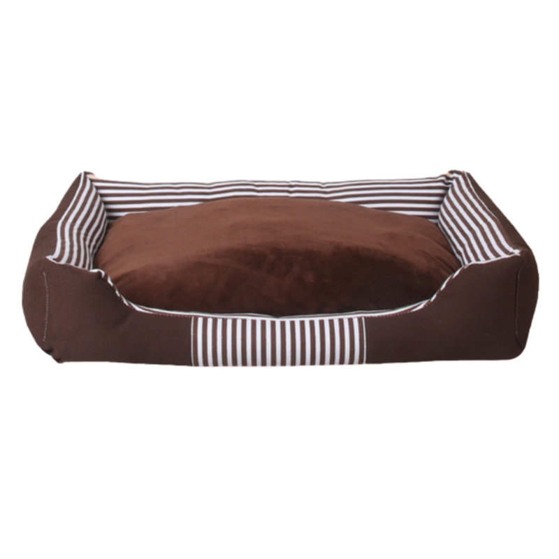 Tyrese Striped Cotton Pet Bed, 52cm H x 15cm W, Blue