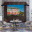 Vibrant Cowgirl Mural Colorful Modern Vibrant Urban Architecture Wall Art Print by Bethany Young - Wrapped Canvas Print-416651574