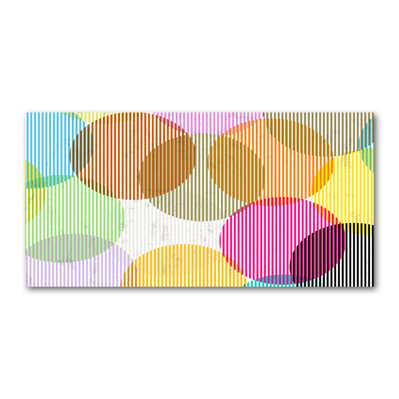 Colorful Circles - Wrapped Canvas Print