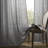 Carthamus Polyester Linen Textured Light Filtering Semi-Sheer Grommet Curtain Pair-1073367485-1073367488