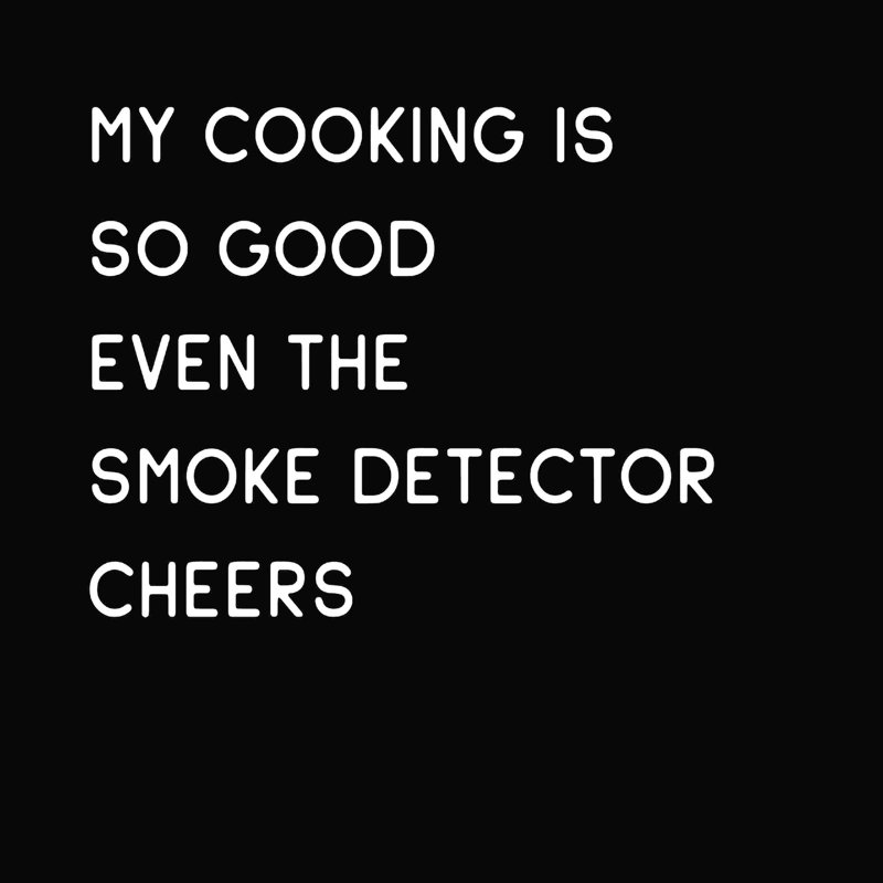 «My Kitchen Is So Good» par Masey St. Studios - Art textuel, H 20 po x l 20 po, Non, Toile tendue