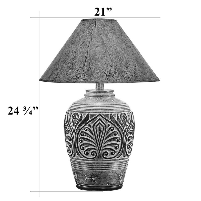 Lampe de table 27 po world menagerie Margeaux, Brun / Gris