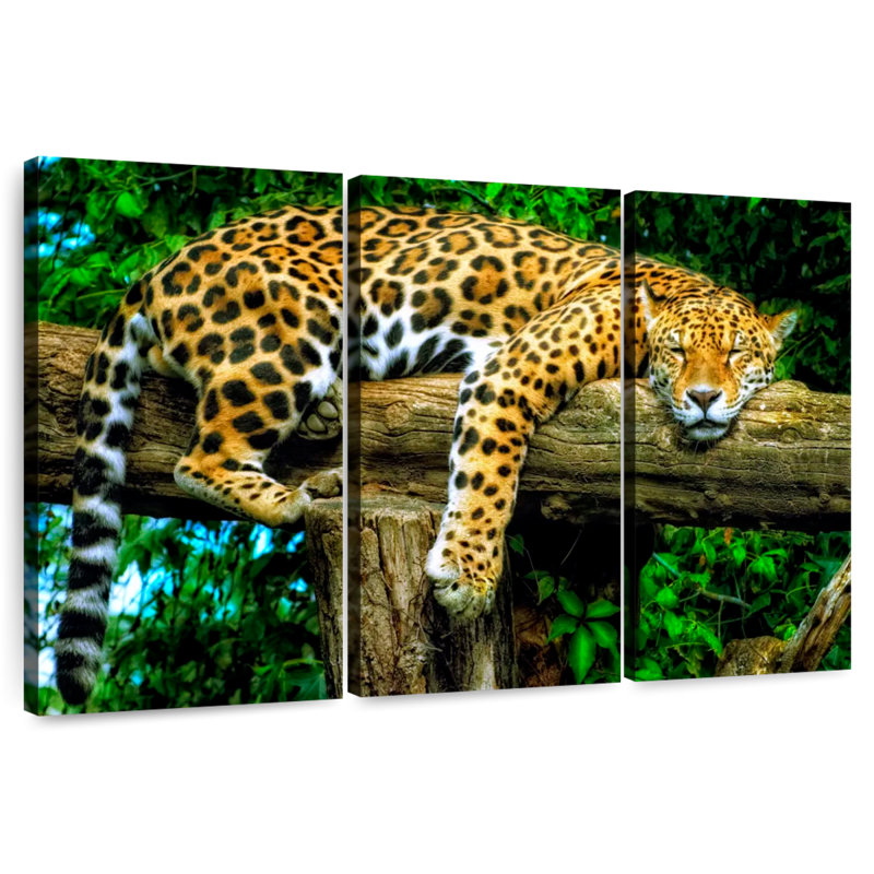 Sleepy Jaguar, 28" H x 45" W