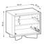 Jamilla 50cm W Manufactured Wood Bedside Table