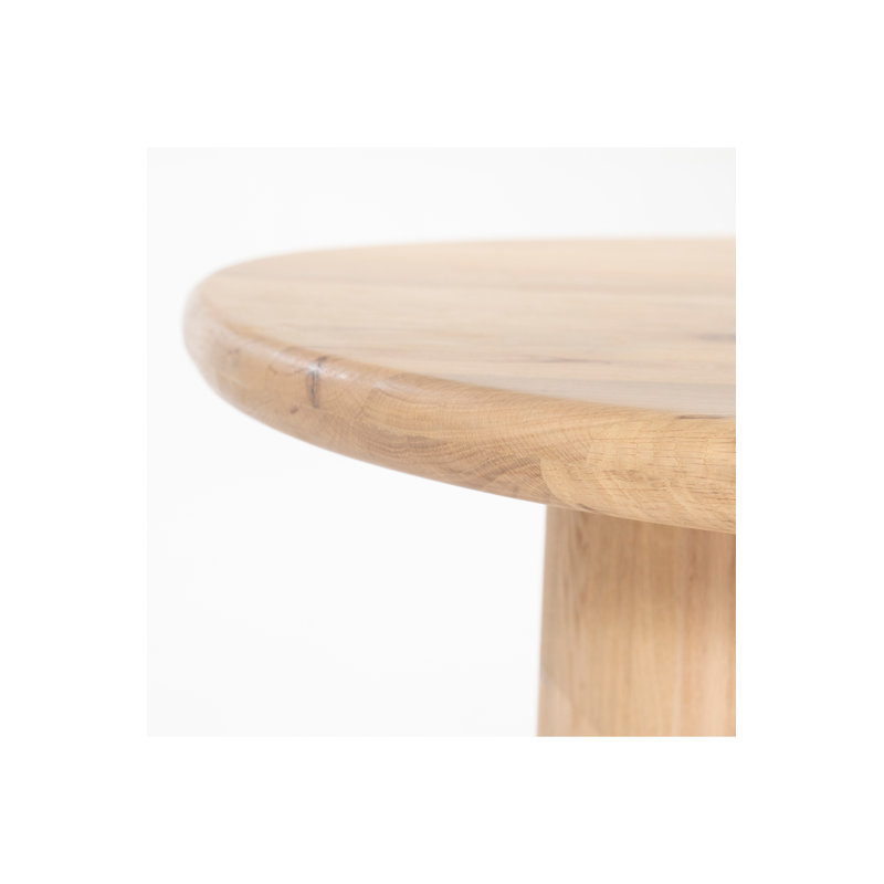 Dining Table Oval Solid Oak Dining Table, 30"H x 43"L x 98"W, Natural