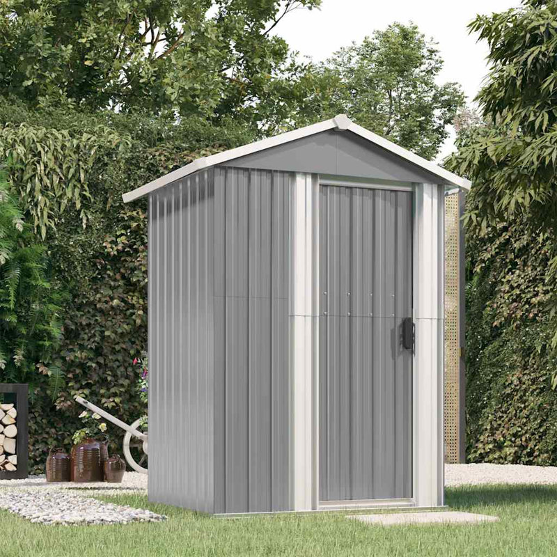 Remise de rangement traditionnelle en acier galvanisé de l 4,13 pi x P 3,2 pi, Vert