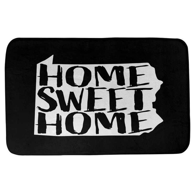 Tapis de salle de bain en pennsylvanie pour la maison, l 21 po x L 34 po, Noir