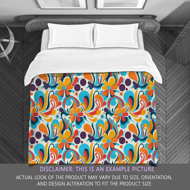 Polyester Floral Comforter, Twin Comforter