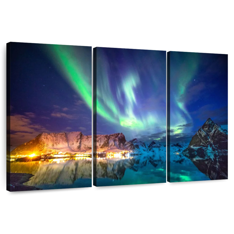 Alvord Lofoten Aurora Lights, 24" H x 38" W