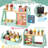 Wooden Dessert Serve Ice Cream Counter Sets Play Food Set