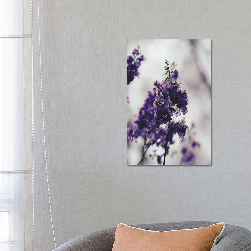 Purple Dried Hydrangea by Leah Straatsma - Wrapped Canvas Gallery-Wrapped Canvas Giclée, 66.04 cm H x 45.72 cm W x 1.91 cm D
