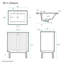 Meuble-lavabo autoportant de 24 po en chêne brun avec plateau central à 3 trous Classe-100841228-100841230