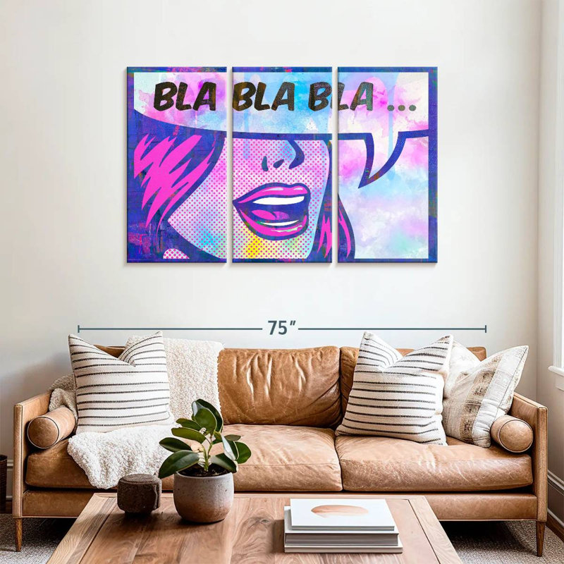 Tergel Bla Bla Bla, 36" H x 57" W