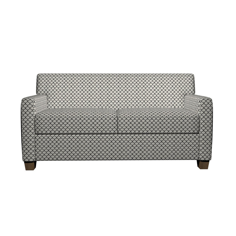 Tissu de lin géométrique, Noir 1