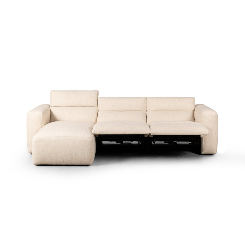 Radley 3 - Piece Upholstered Sectional, Left Hand Facing, Antigo Natural Polyester Blend