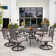 Asfand Rectangular 6 - Person 63.6" Long Dining Set with Cushions