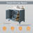 Rawsonville 42" Free Standing Single Bathroom Vanity with Quartz Top-648224861-654136876-654136875